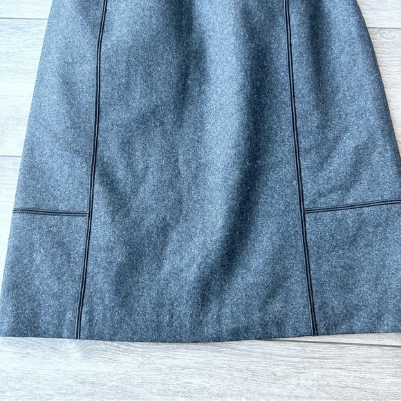 Harve Benard Wool Blend  A Line Midi Skirt - Picture 3 of 11